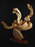 Three Head Juniper Taxidermy Display Stand 2 small