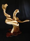 Three Head Juniper Taxidermy Display Stand 3 small
