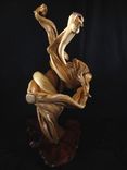 Three Head Juniper Taxidermy Display Stand 4 small