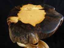 Twisted Juniper Log End Table With Pine Wood Top 4 small