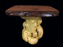 Curly Redwood Slab Tables 4 small