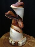 Twisted Juniper Wood Table Lamp, Rustic Home Decor 2 small