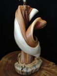 Twisted Juniper Wood Table Lamp, Rustic Home Decor 4 small