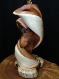 Twisted Juniper Wood Table Lamp, Rustic Home Decor 5 small