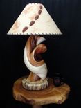 Twisted Juniper Wood Table Lamp, Rustic Home Decor 1 small
