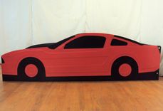 Car Twin Kids Bed Frame - Handcrafted - Car Themed Children's Bedroom Furniture 6 small