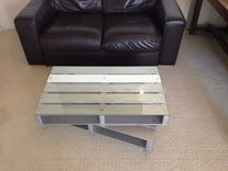 Contemporary Coffee Table - Aluminum Pallet 2 small