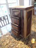 Rustic Four Drawer Jewelry Box With Spalted Cherry And Maple Trim 4 small