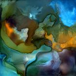 Great Barrier Reef Floating Metal Art Installation 20x60 3 small