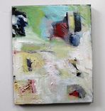 Original Acrylic Abstract Painting, 8" X 10", Small Stretched Canvas Art 2 small