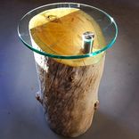 Driftwood Log Glass Table 1 small