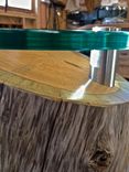 Driftwood Log Glass Table 2 small