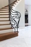 Staircase Railing. Custom Forged Decorative Top Quality Railing. 3 small