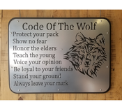 Wolf Custom Text Sign 4 small