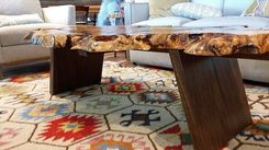 Maple Burl/Walnut Based Coffee Table 2 small