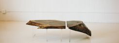 Walnut And Acrylic Interchangeable Low Tables 3 small