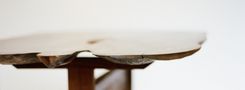 Walnut Ovular Table With Shaker Style Base 3 small