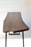 Walnut Slab Desk And Blackened Steel Base 2 small