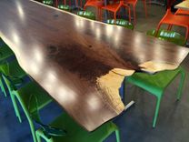 Live Edge Reclaimed Wood Slab Table 1 small