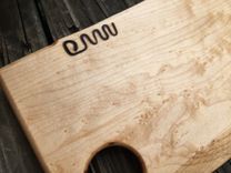 Solid Wood Cutting Or Serving Board, Charcuterie, Bread, Cheese 2 small