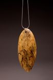 Spalted Maple Wearable Sculpture Pendant 1 small