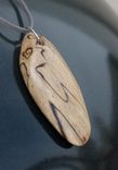 Spalted Maple Wearable Sculpture Pendant 2 small