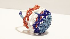 Hand Beaded Ring Baskets, Wedding Ring Baskets 2 small