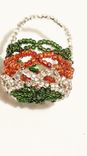 Hand Beaded Ring Baskets, Wedding Ring Baskets 3 small