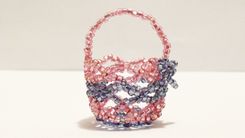 Hand Beaded Ring Baskets, Wedding Ring Baskets 5 small