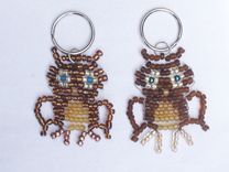 Beaded Insect And Animal Keychains/Zipper Pulls 6 small