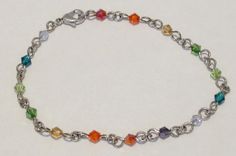 Custom Length Swarovski Crystal Chain 3 small
