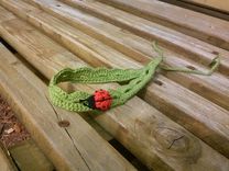 Crocheted Headband, Adjustable Length, Pain Free, Perfect For Migraine Sufferers 2 small