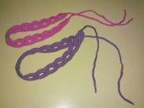 Crocheted Headband, Adjustable Length, Pain Free, Perfect For Migraine Sufferers 4 small