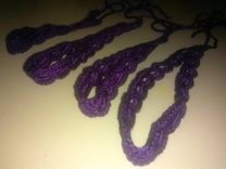 Crocheted Headband, Adjustable Length, Pain Free, Perfect For Migraine Sufferers 5 small