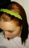 Crocheted Headband, Adjustable Length, Pain Free, Perfect For Migraine Sufferers 6 small