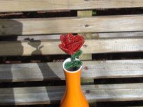 Beaded Rose, Long Stem Rose, Forever Flower 4 small