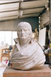 Italian Carrara Marble Busts And Figures 2 small