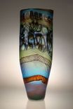 Murano Art Glass Vase By Gianluca Vidal 2 small