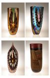 Murano Art Glass Vases By Gianluca Vidal 1 small