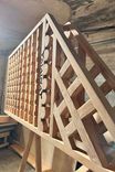 Wine Rack - Tailored Wooden Design for Under Stair Storage - Functional Decor for Wine Enthusiasts - Great Housewarming Gift 4 small