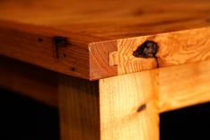 Reclaimed Rustic Chestnut Framhouse Dining Table 3 small