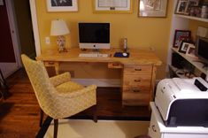 Solid Wood Slab Desk 5 small