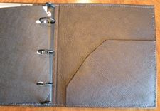 Leather Log Sheet Binder 2 small