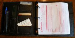 Leather Log Sheet Binder 3 small