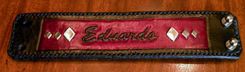 A Custom Made Cuff For A Male With His Name Listed On It. 1 small