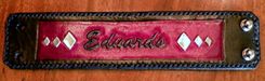 A Custom Made Cuff For A Male With His Name Listed On It. 2 small