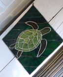 Sea Turtle Stained Glass Panel 2 small
