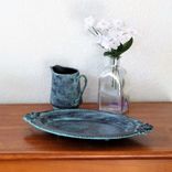 Custom Black And Teal Decorative Pitcher And Tray Home Decor 1 small