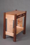 Side Table - Two Drawers With Shelf 3 small