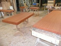 Bamboo Layout Table And Two-Sided Bookcase 3 small